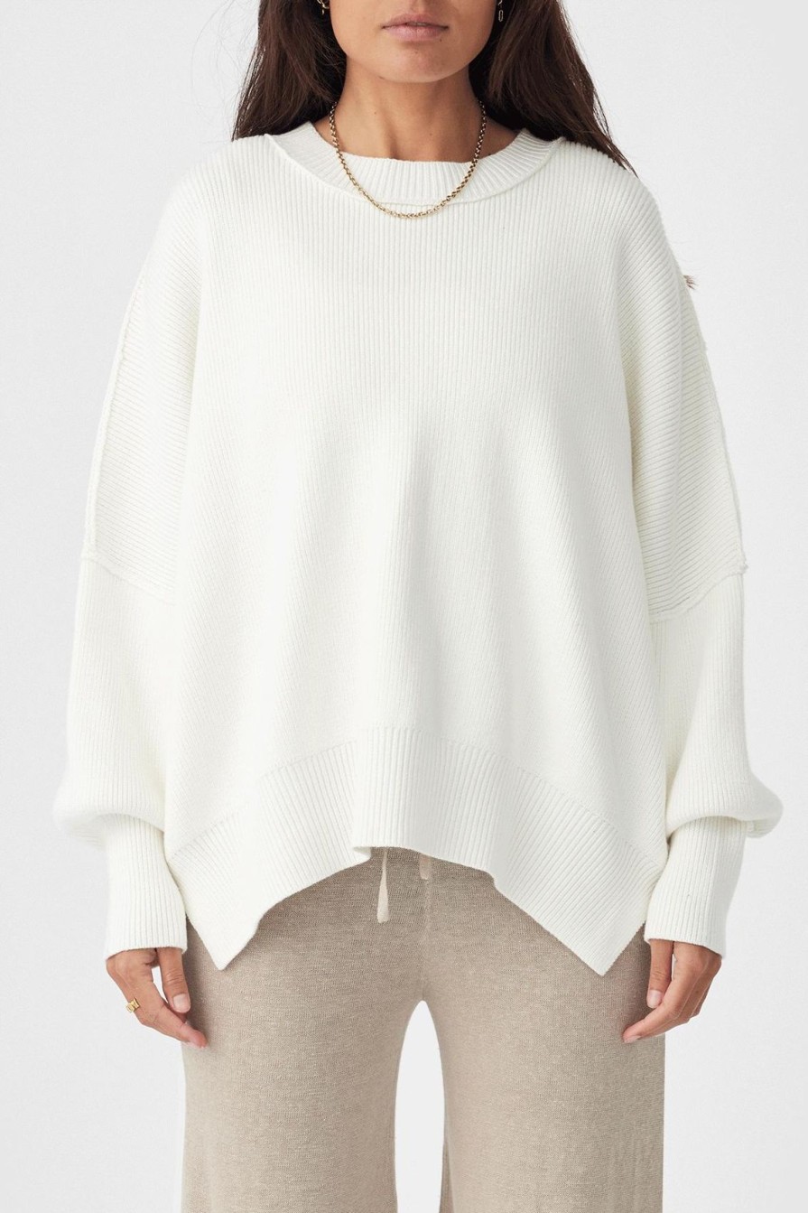 Arcaa Harper Organic Knit Sweater-Cream