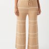 Arcaa Vera Organic Knit Pants-Honey Stripe