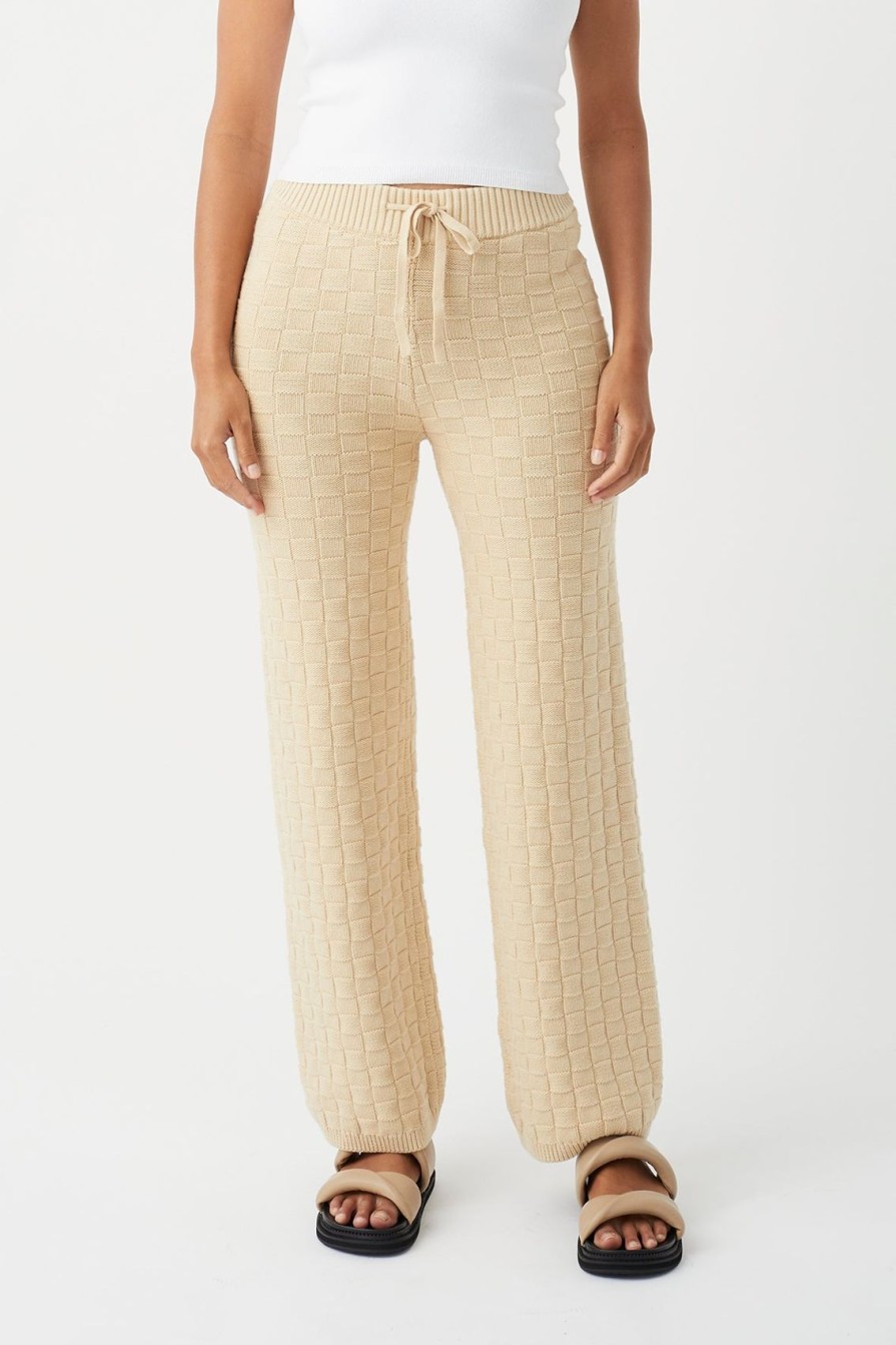 Arcaa Sierra Organic Knit Pant-Oat