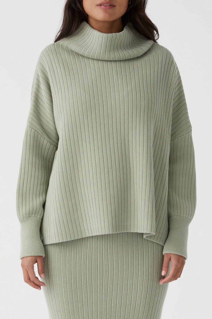 Arcaa Iris Knit Sweater-Sage