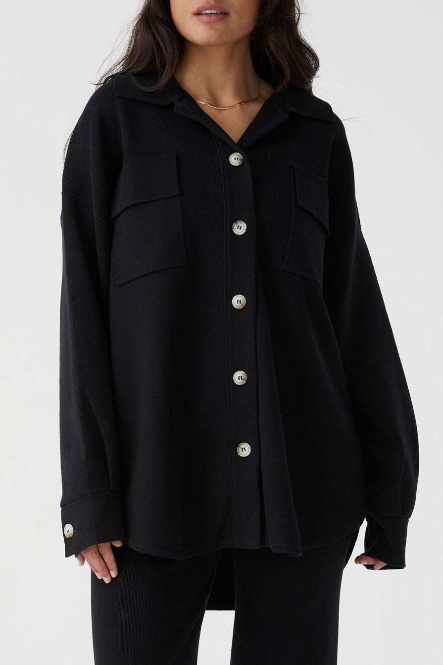 Arcaa Remy Shirt Jacket-Black