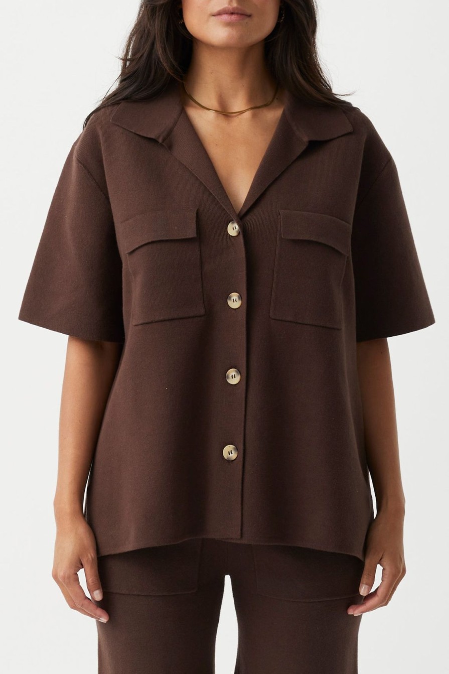 Arcaa Easton Shirt-Chocolate