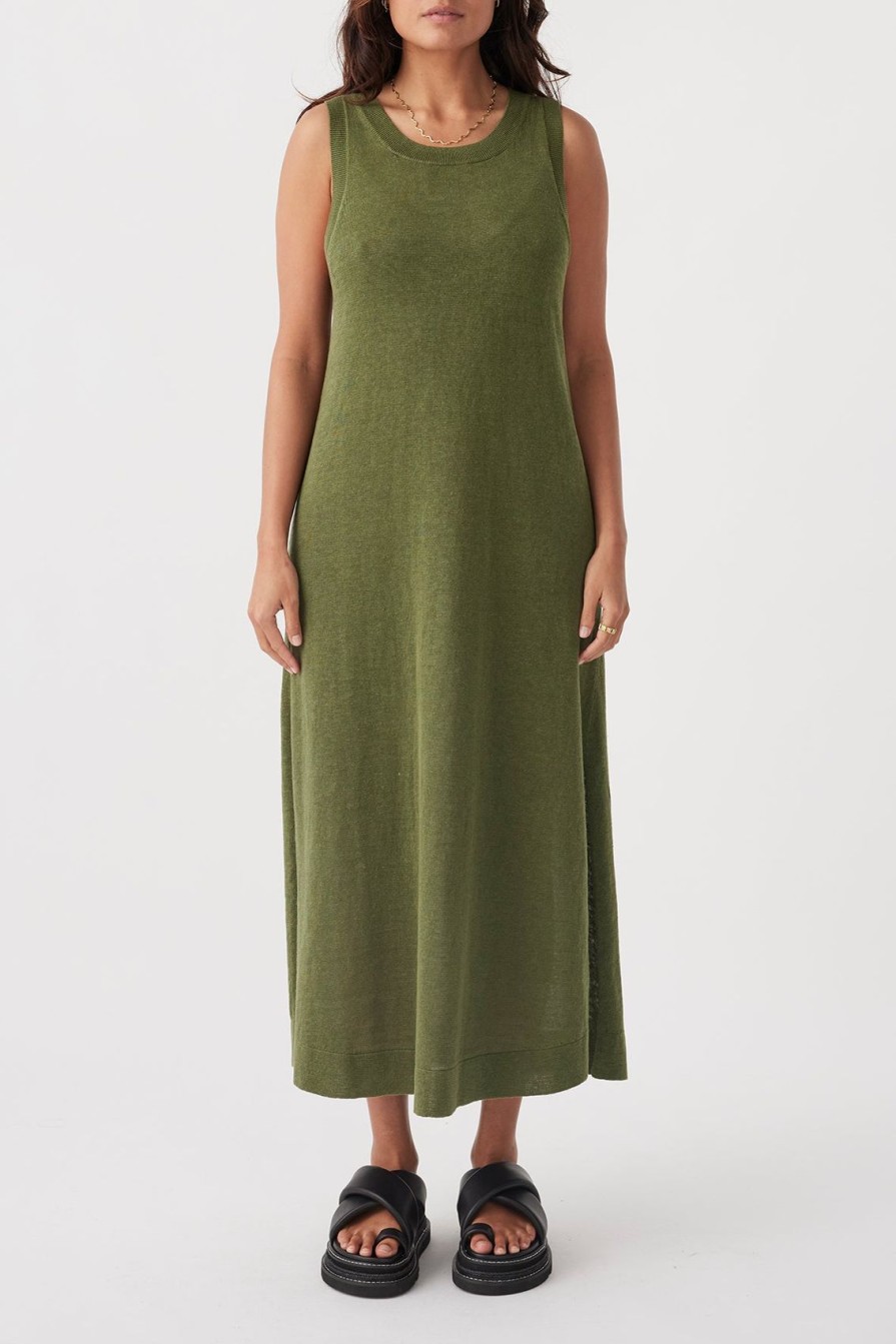 Arcaa Brie Long Dress-Caper