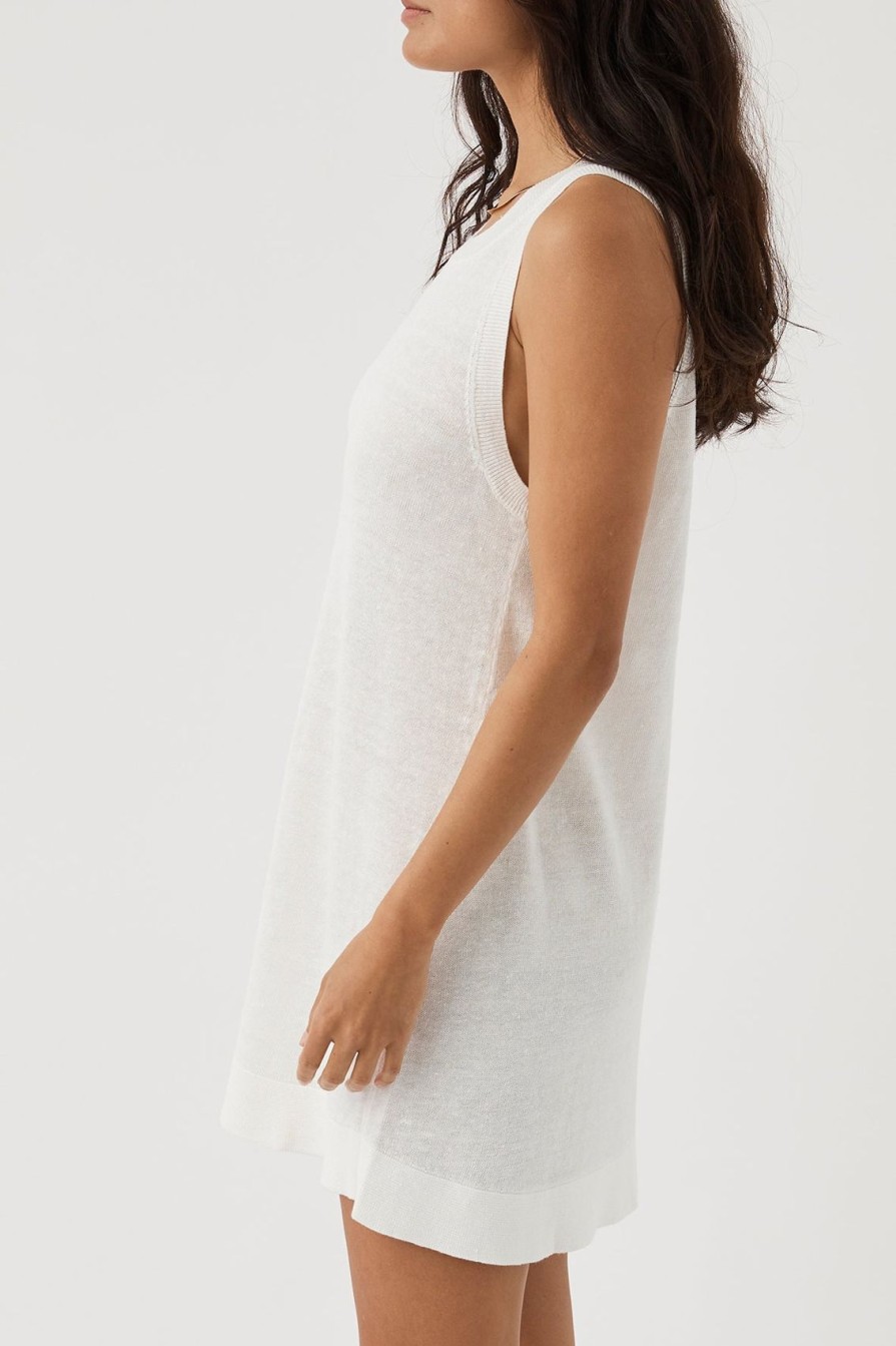 Arcaa Brie Shift Dress-Cream