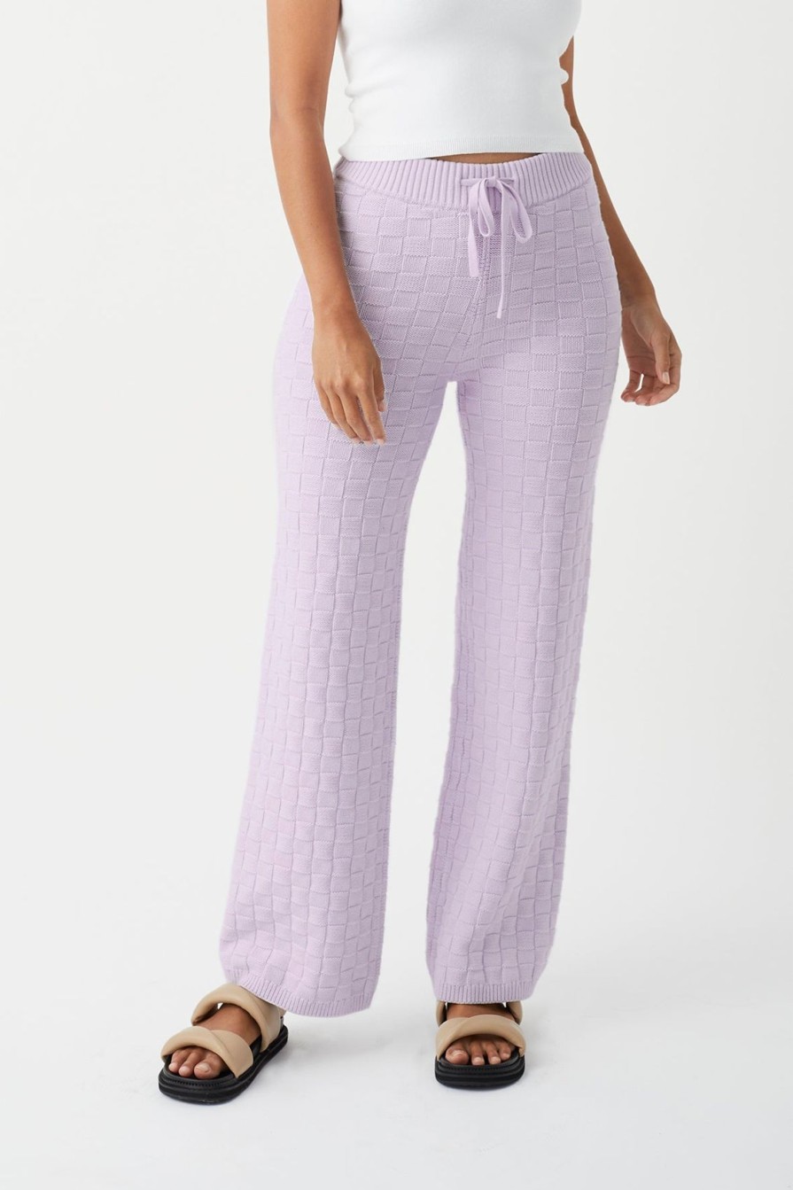 Arcaa Sierra Organic Knit Pant-Lilac