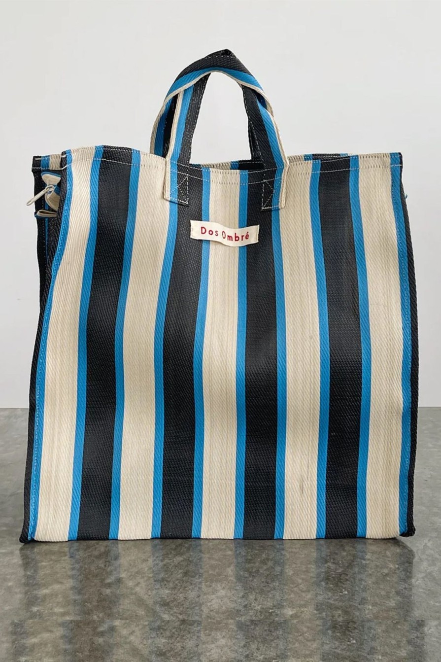 Arcaa Dos Ombre-Bengali Bag-Blue Cream Stripe