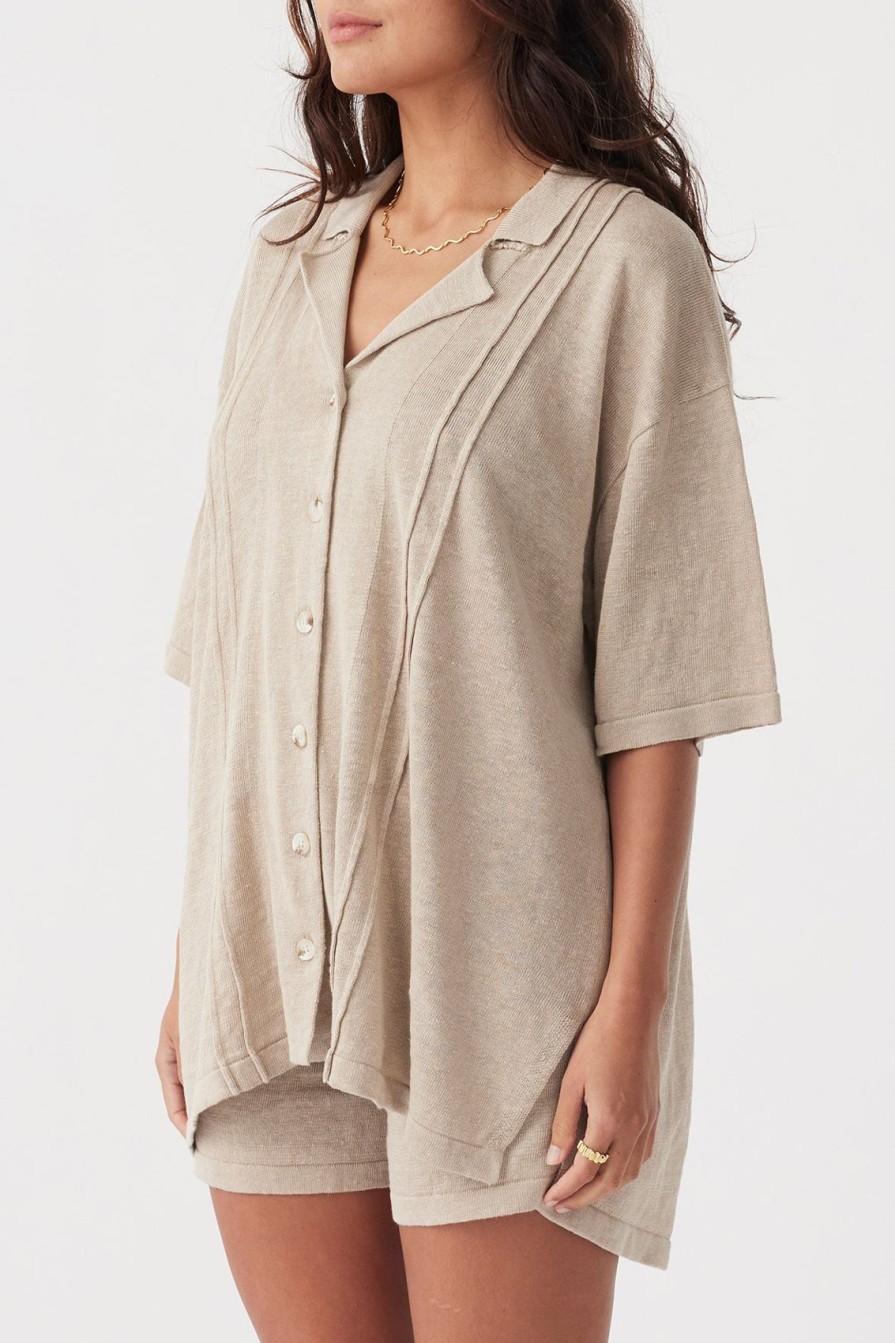 Arcaa Darcy Shirt-Taupe