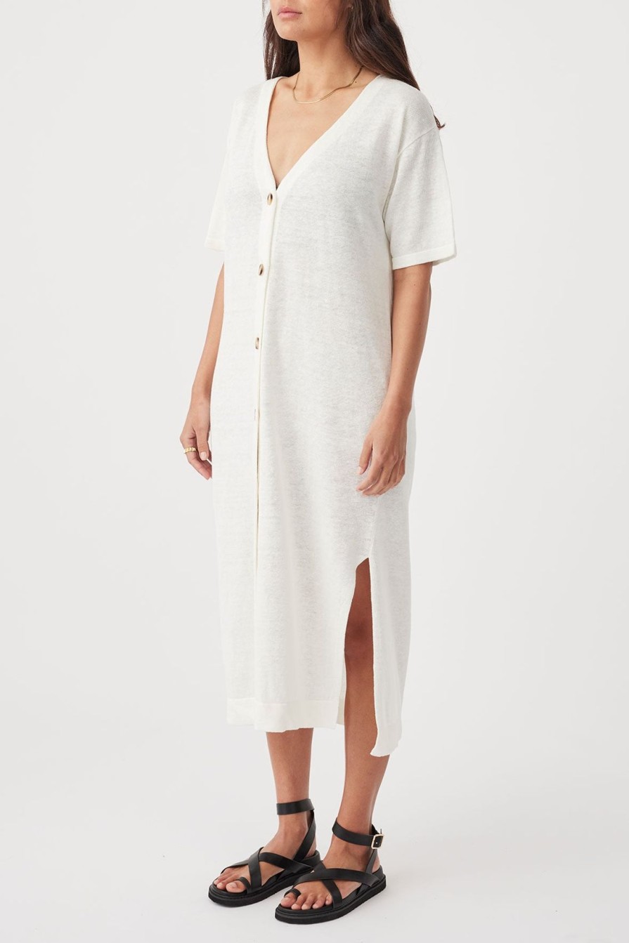 Arcaa Julia Midi Dress-Cream