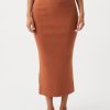 Arcaa Harper Organic Knit Skirt-Tobacco