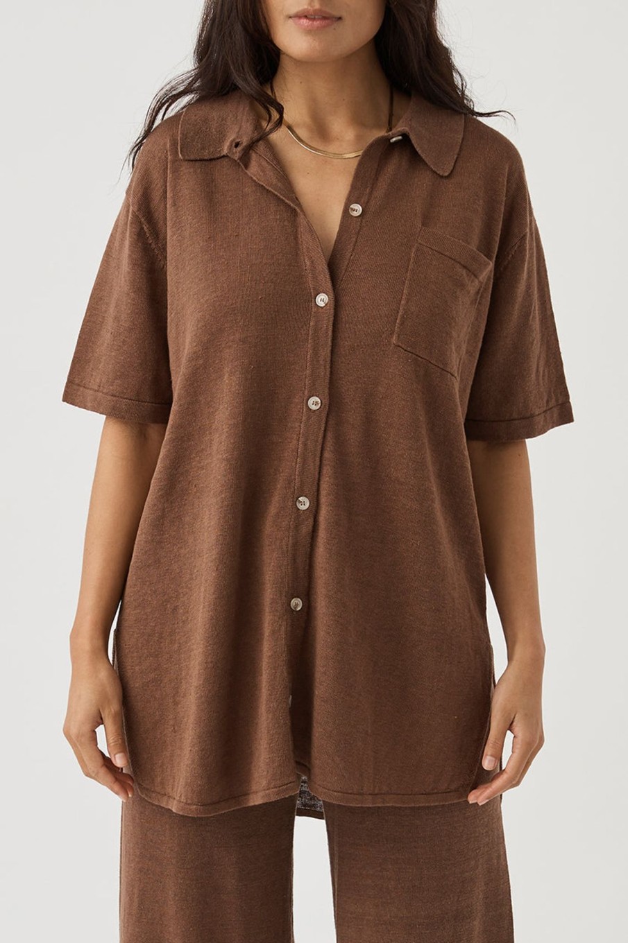 Arcaa Brie Shirt-Chocolate