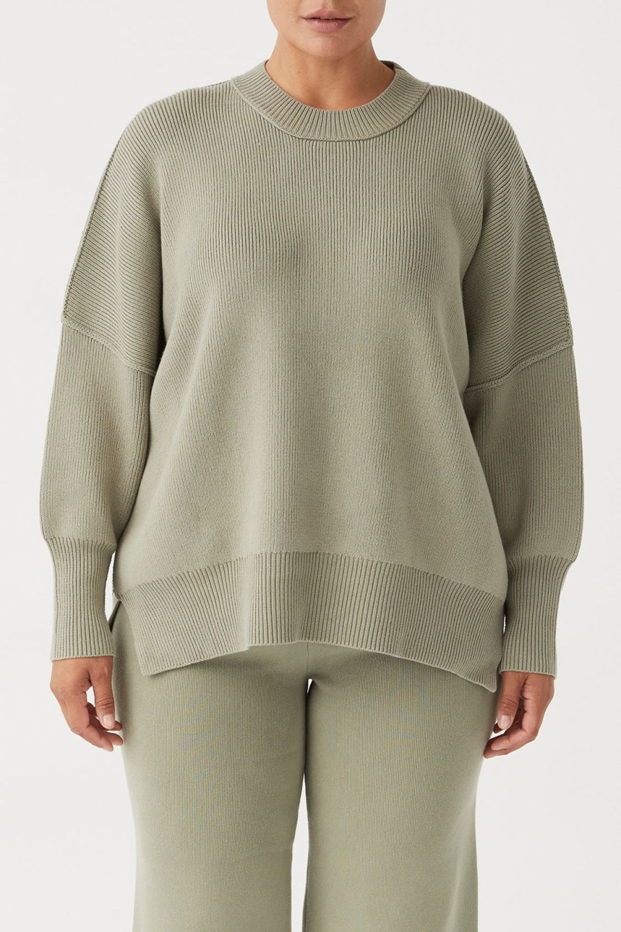 Arcaa Harper Organic Knit Sweater-Sage