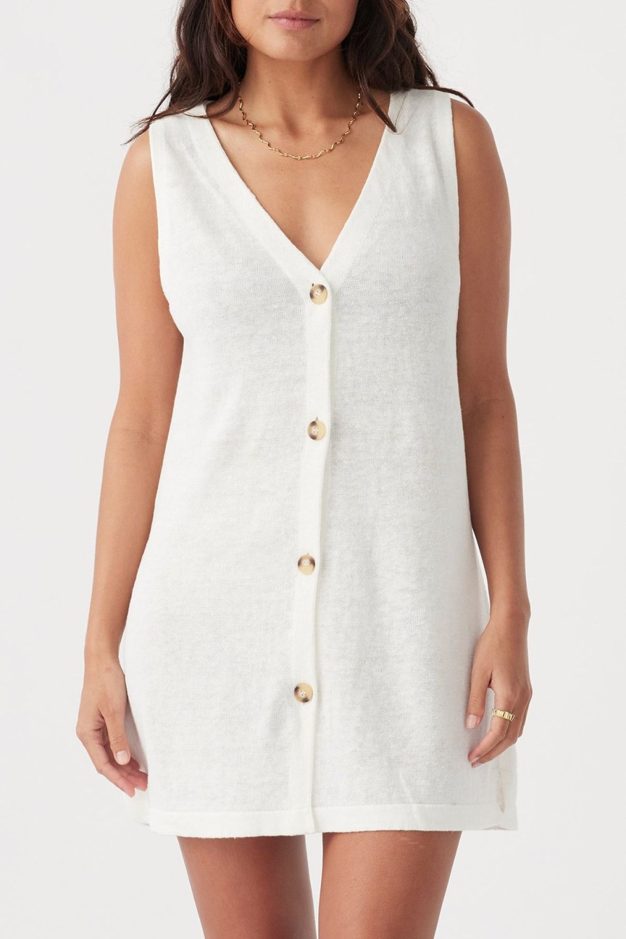 Arcaa Julia Mini Dress-Cream