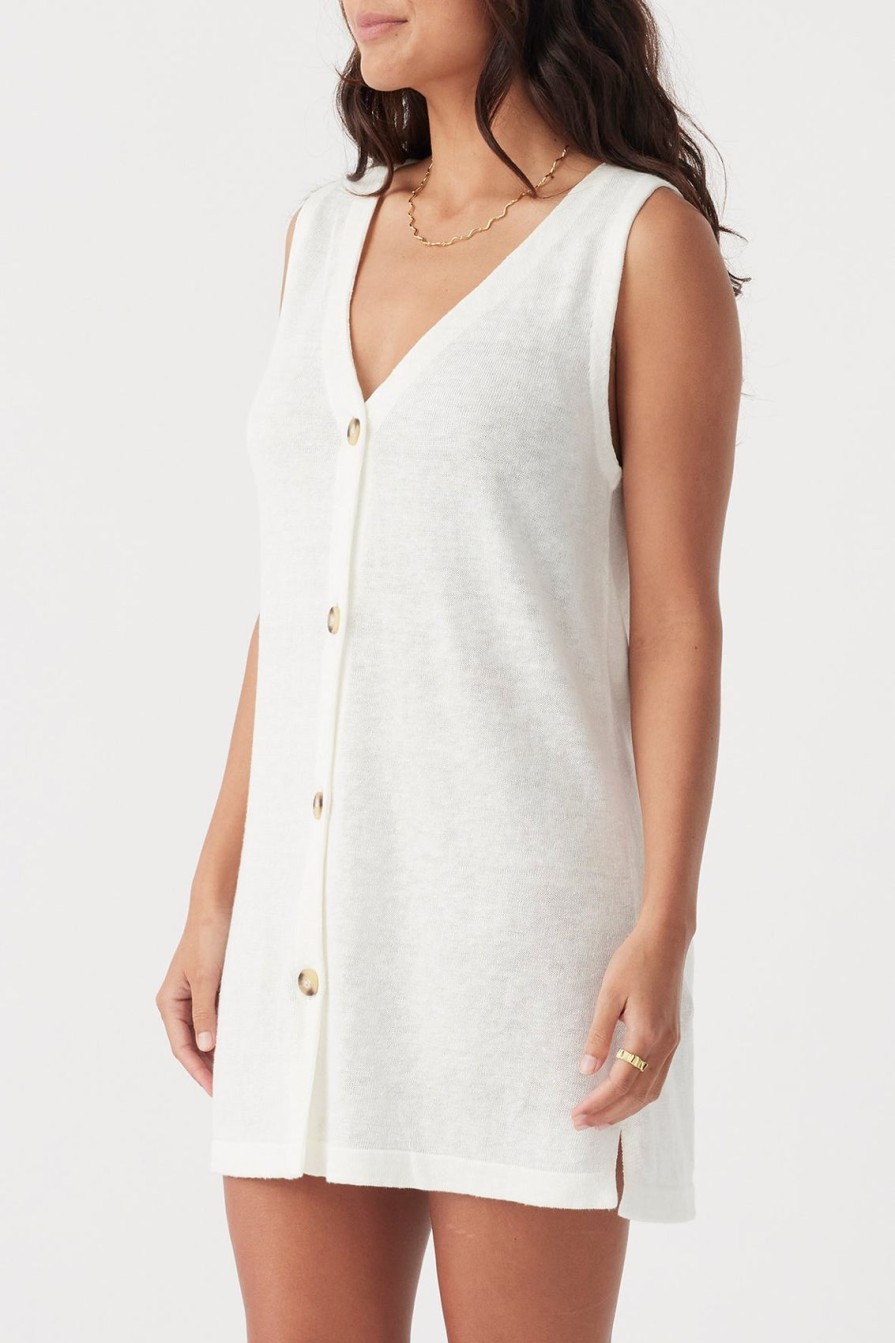 Arcaa Julia Mini Dress-Cream