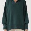 Arcaa London Zip Sweater-Forest