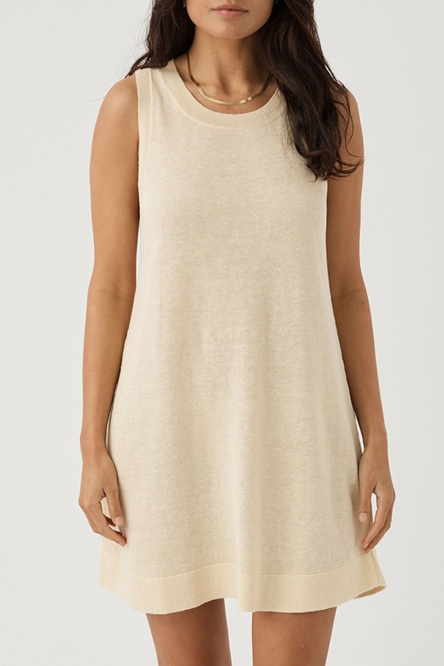 Arcaa Brie Shift Dress-Butter