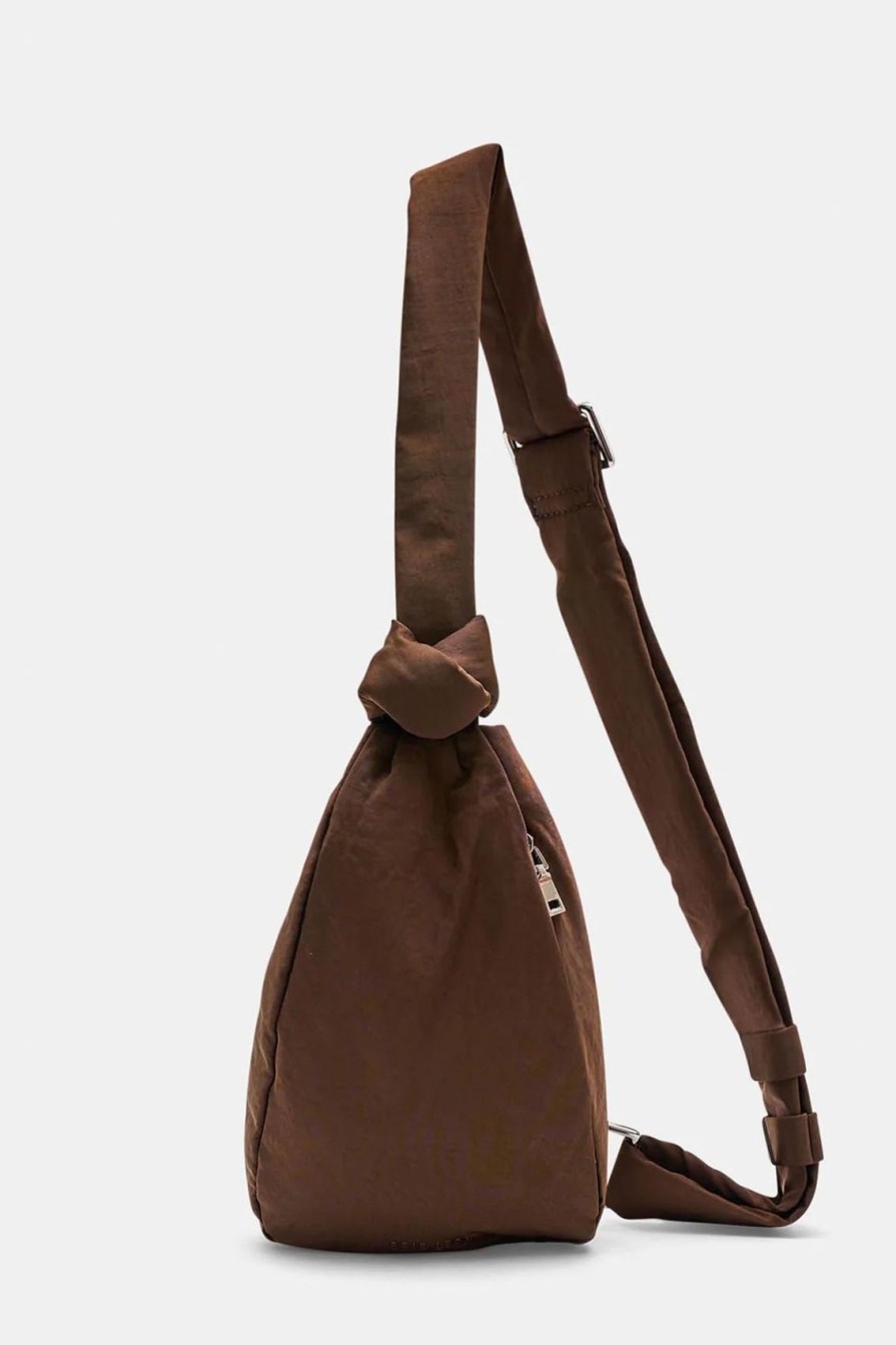 Arcaa Brie Leon-Rellino Slouch Crossbody-Brownie Crinkled