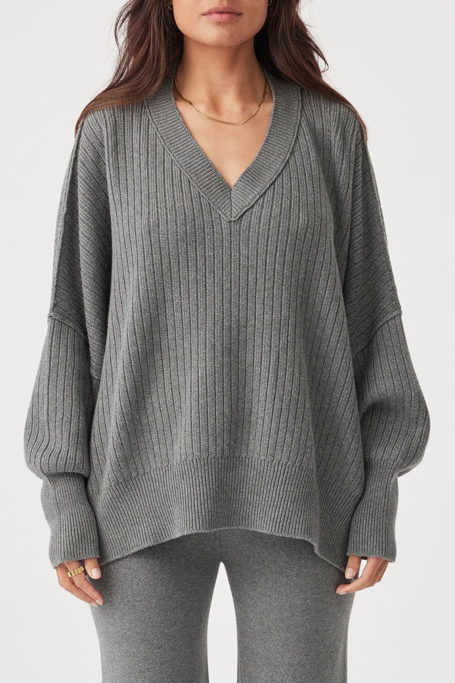 Arcaa Vera Sweater-Dark Grey Marle