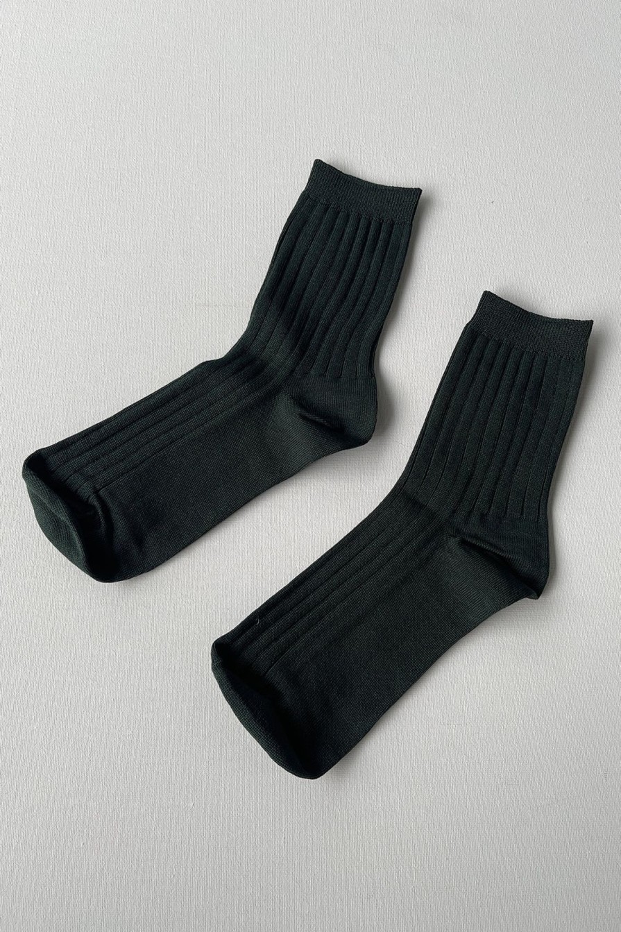 Arcaa Le Bon Shoppe Her Cotton Rib Socks-Peacock