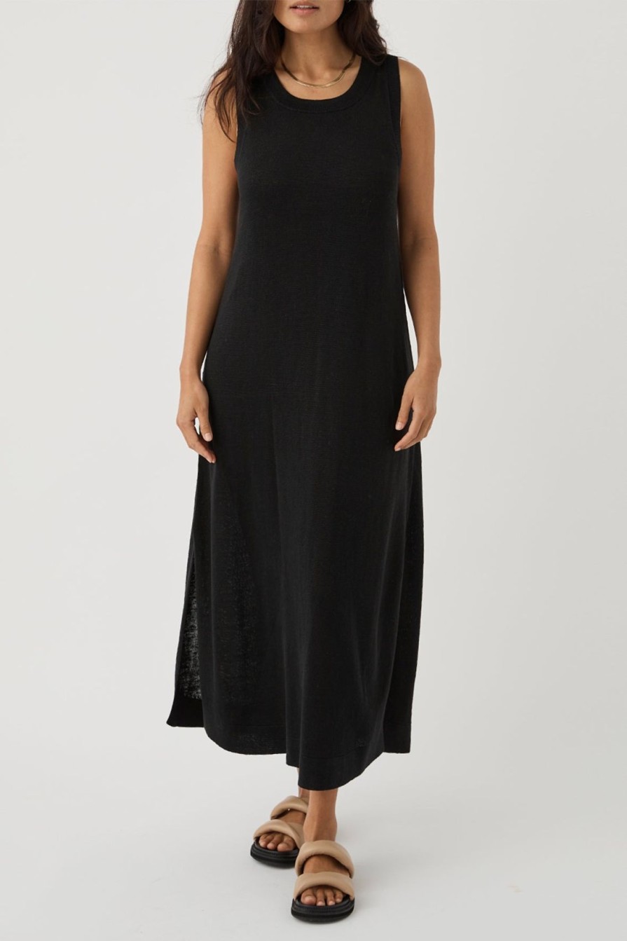 Arcaa Brie Long Dress-Black