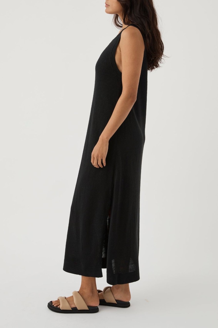 Arcaa Brie Long Dress-Black