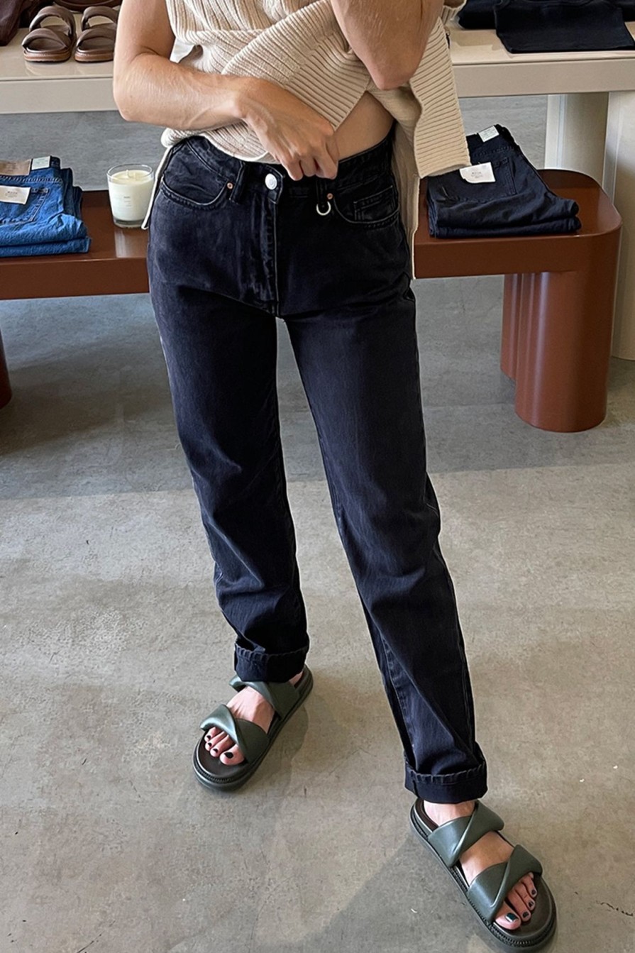 Arcaa Neuw Denim-Nico Straight Jean-Black