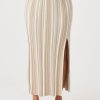 Arcaa Odessa Skirt-Taupe & Cream