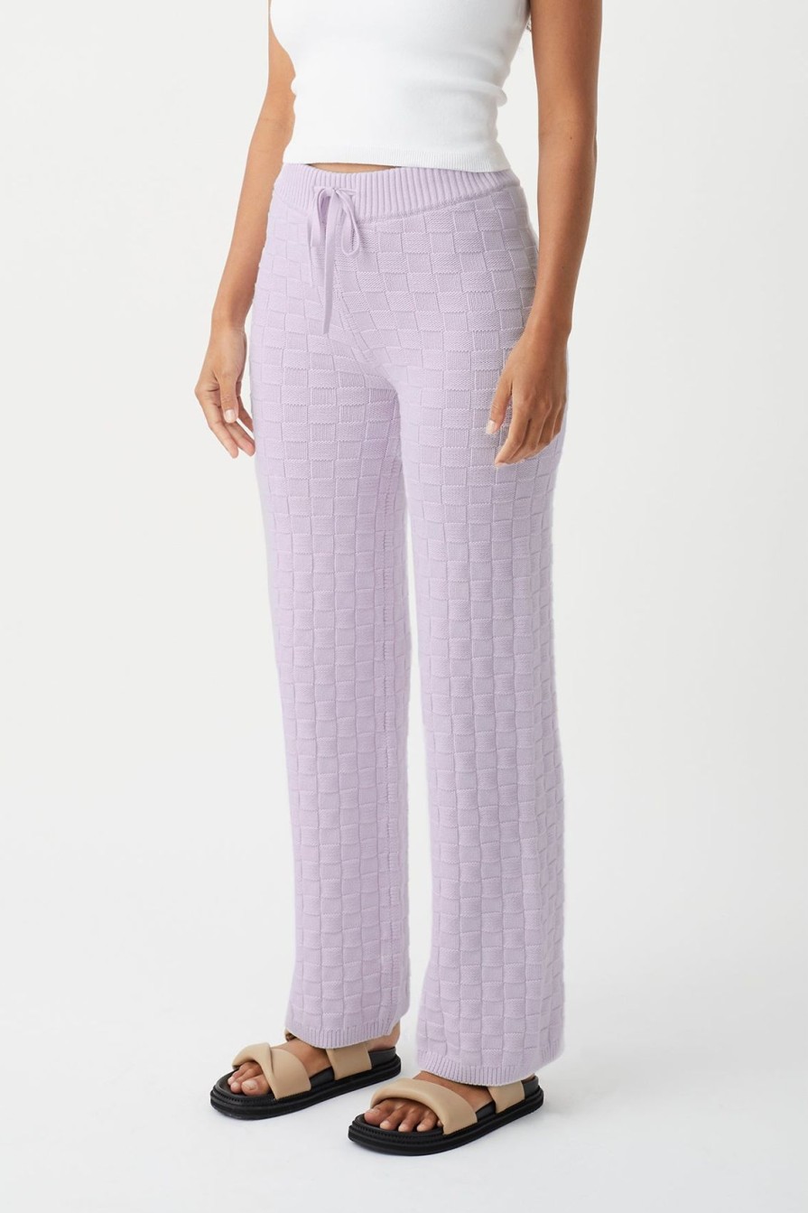 Arcaa Sierra Organic Knit Pant-Lilac