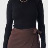 Arcaa Romi Long Sleeve Top-Black