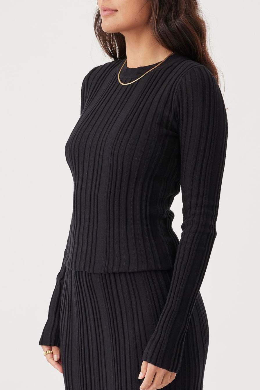 Arcaa Odessa Long Sleeve Top-Black