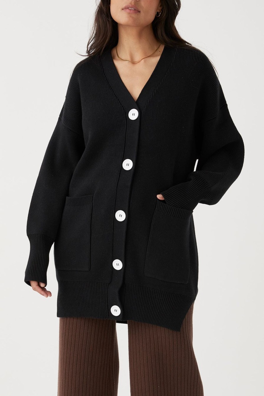 Arcaa Maple Cardigan-Black