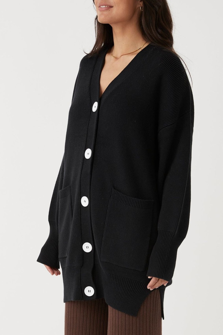 Arcaa Maple Cardigan-Black