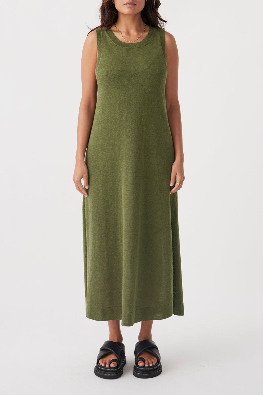 Arcaa Brie Long Dress-Caper