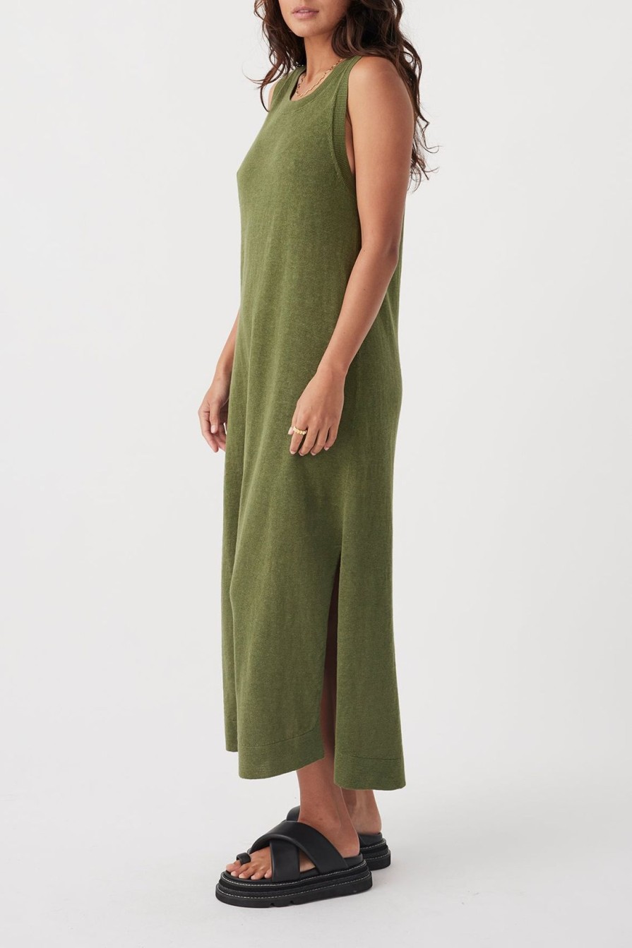 Arcaa Brie Long Dress-Caper