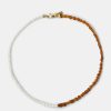 Arcaa Brie Leon-Toffee Pearl Choker-Gold