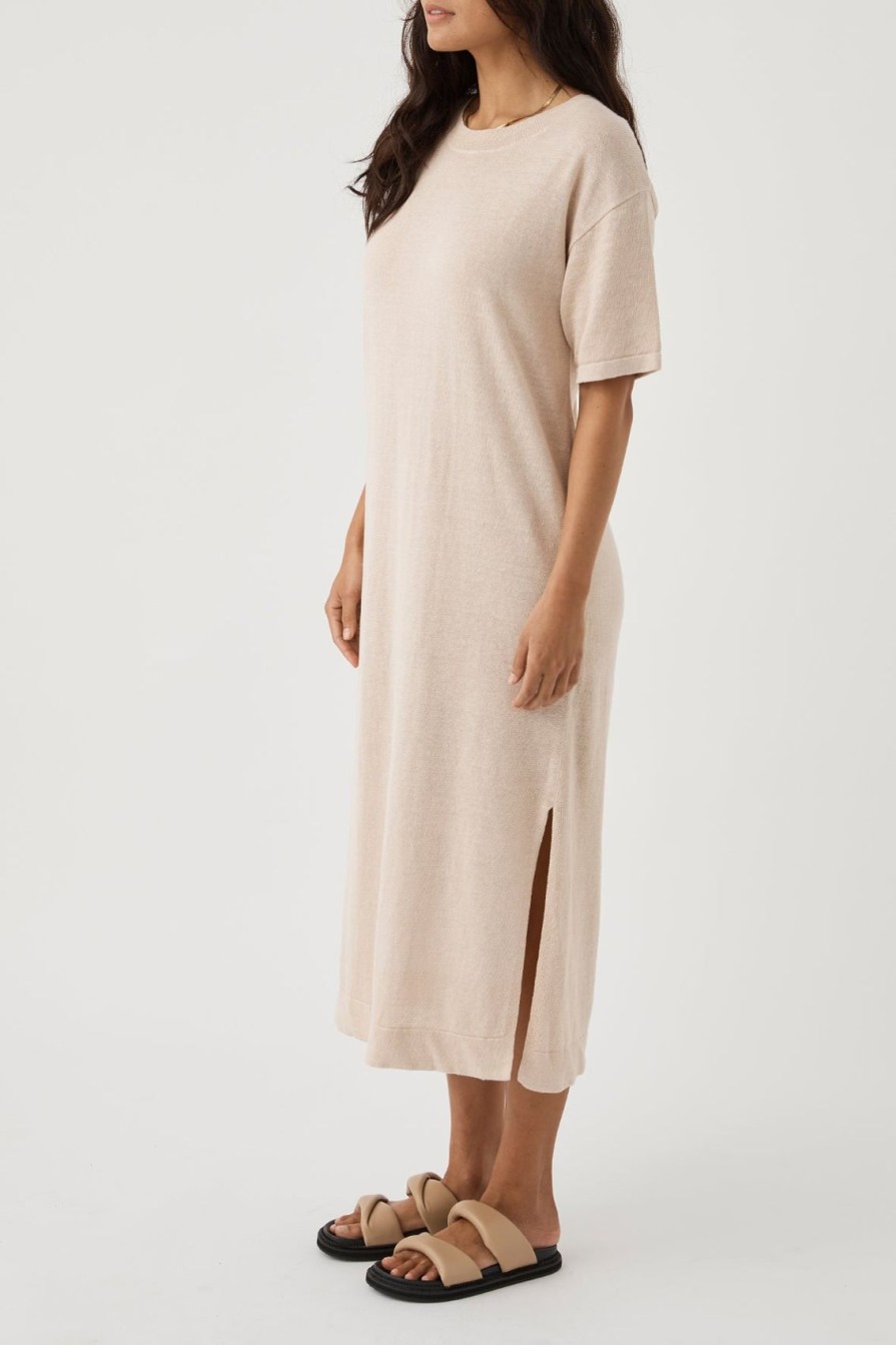 Arcaa Hugo Dress-Sand