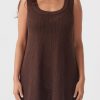 Arcaa Ezra Mini Dress-Chocolate