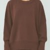 Arcaa Harper Organic Knit Sweater-Chocolate