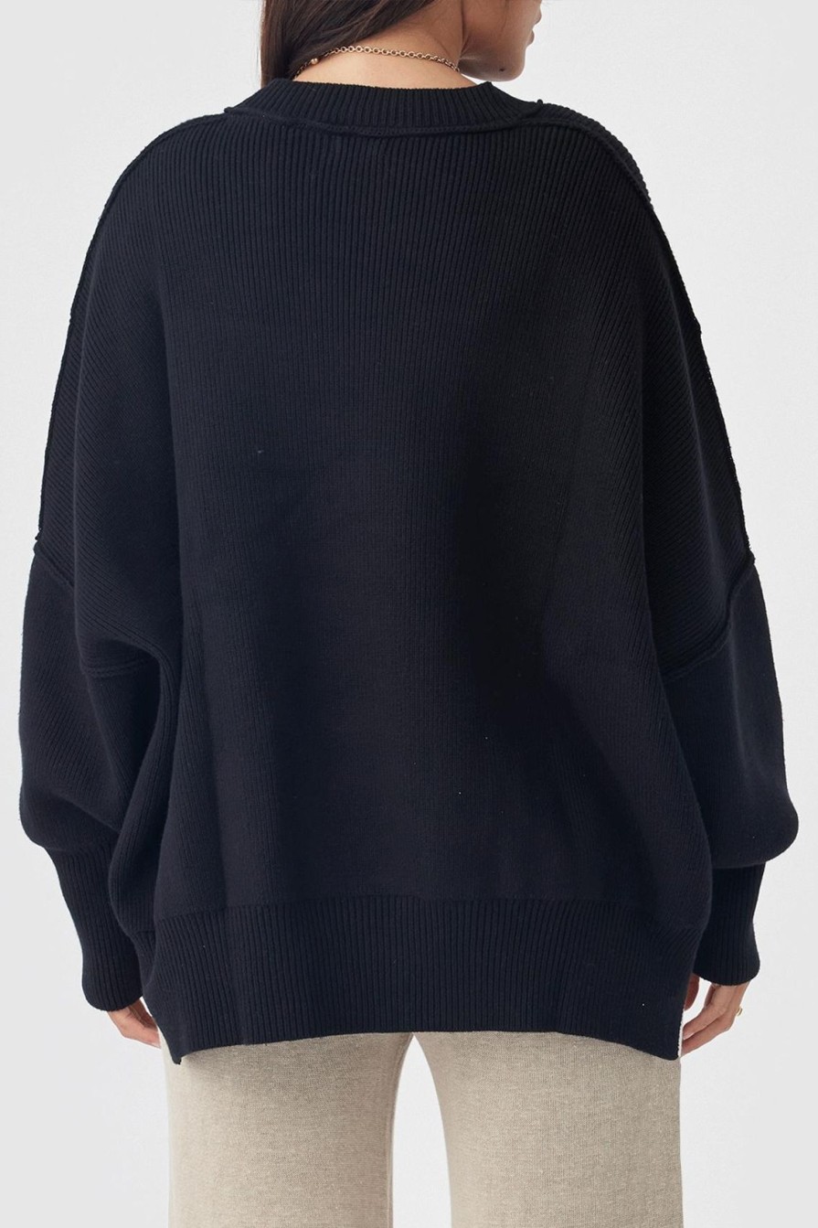 Arcaa Harper Organic Knit Sweater-Black