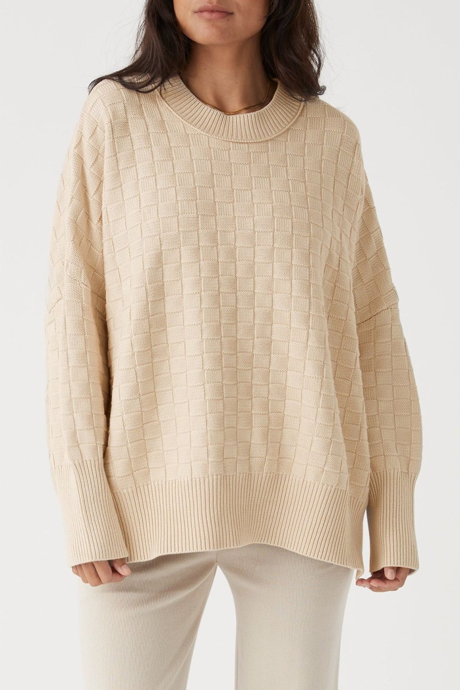 Arcaa Sierra Organic Knit Sweater-Oat