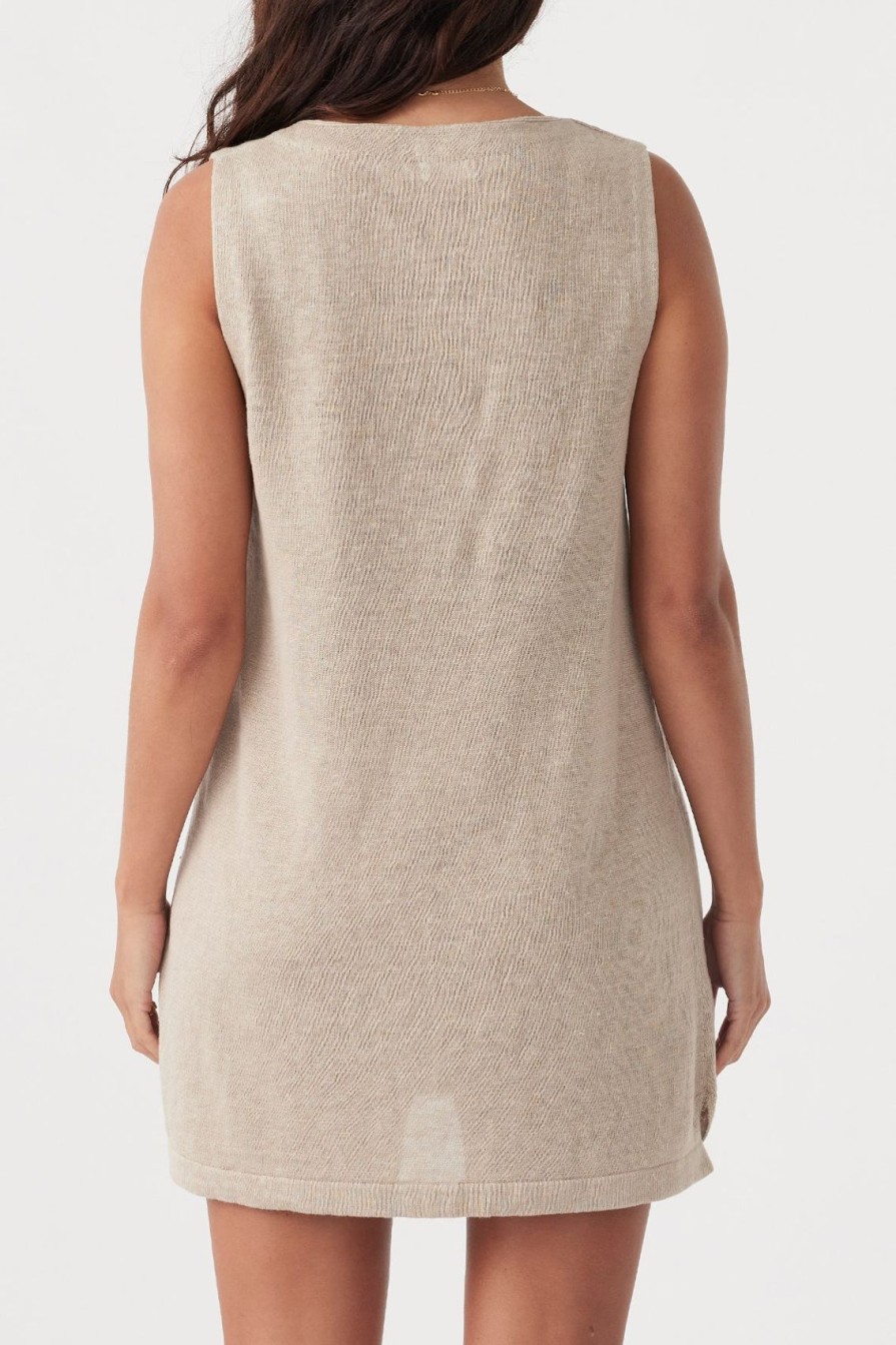 Arcaa Julia Mini Dress-Taupe