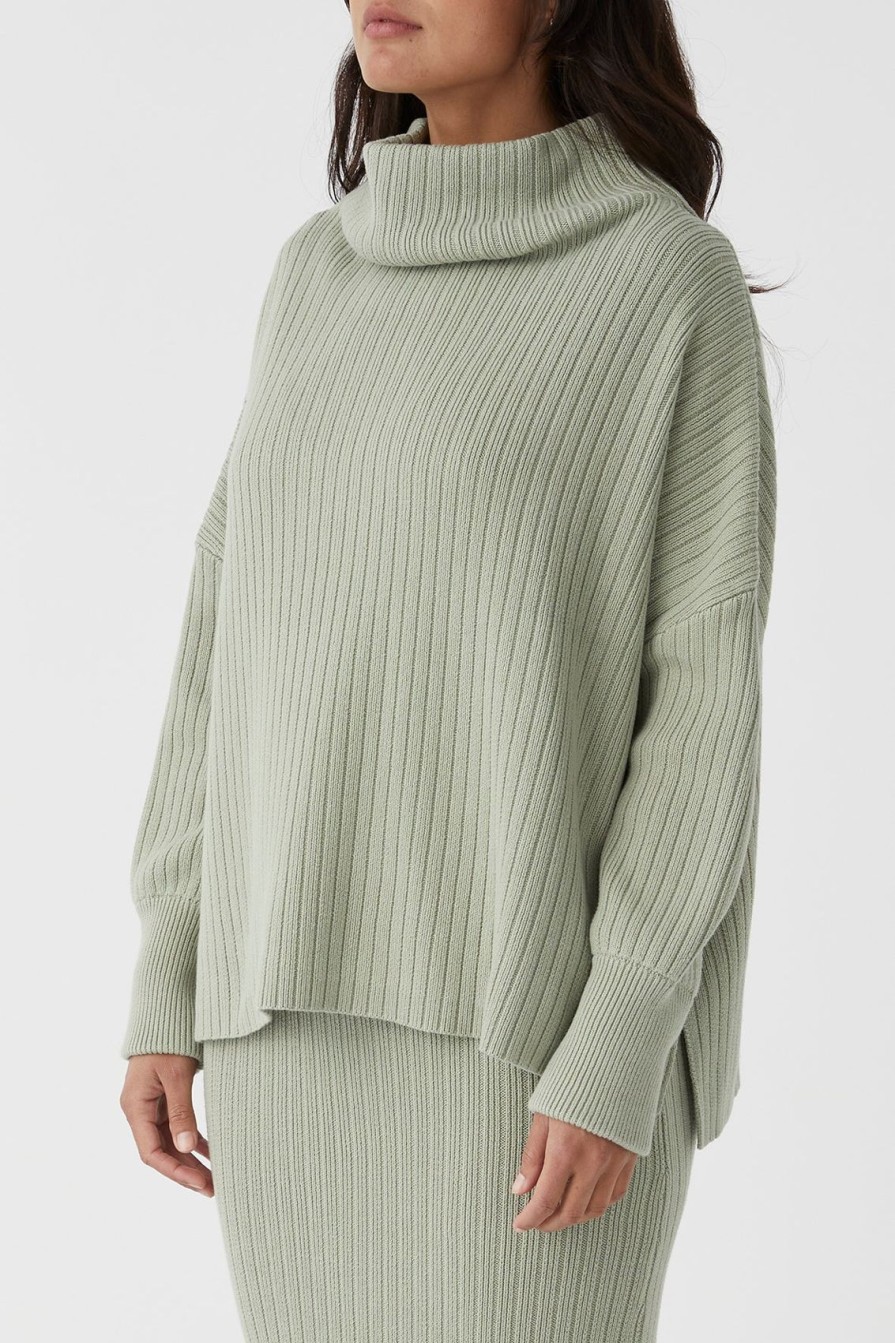 Arcaa Iris Knit Sweater-Sage