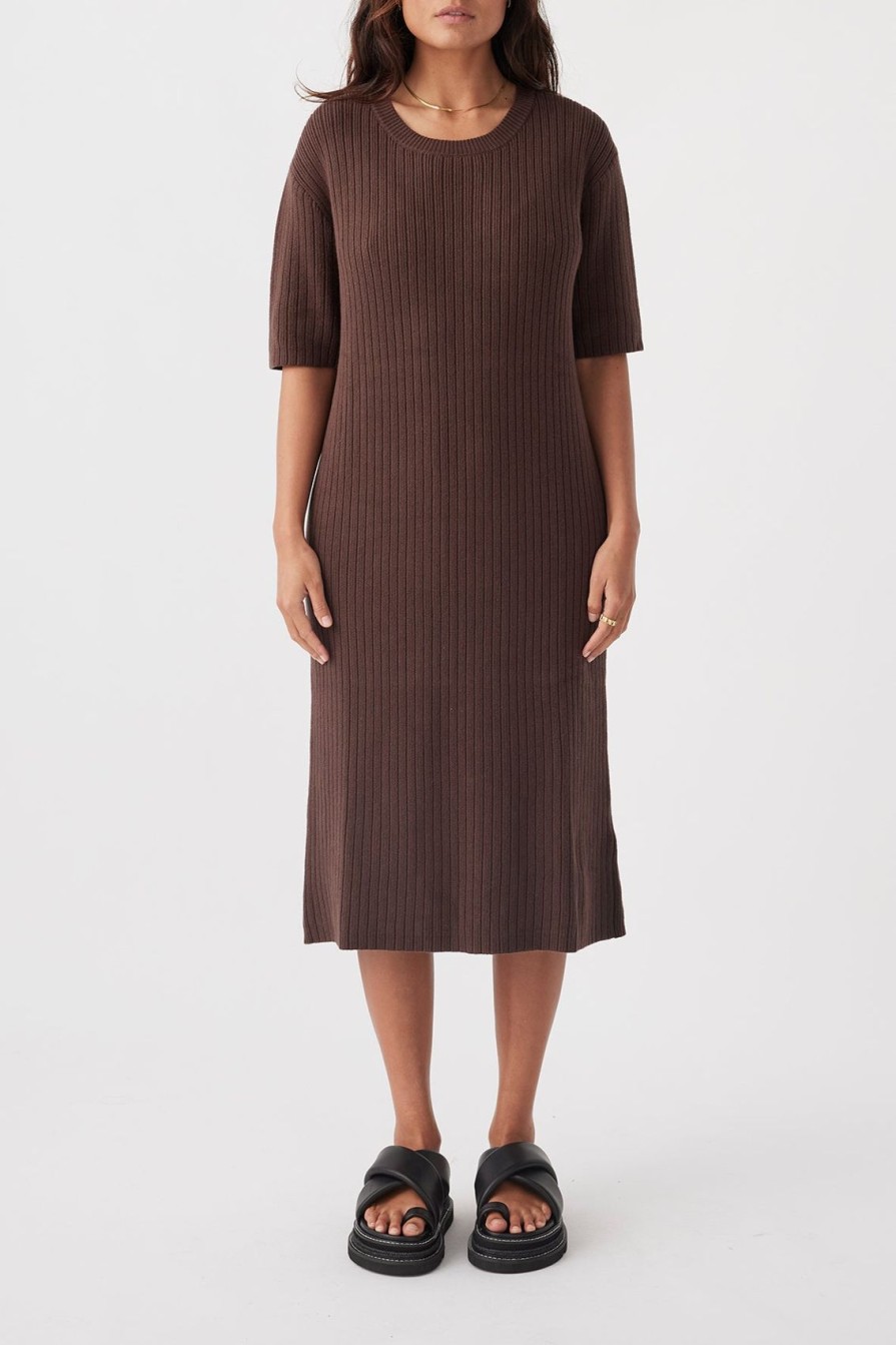 Arcaa Adaline Dress-Chocolate