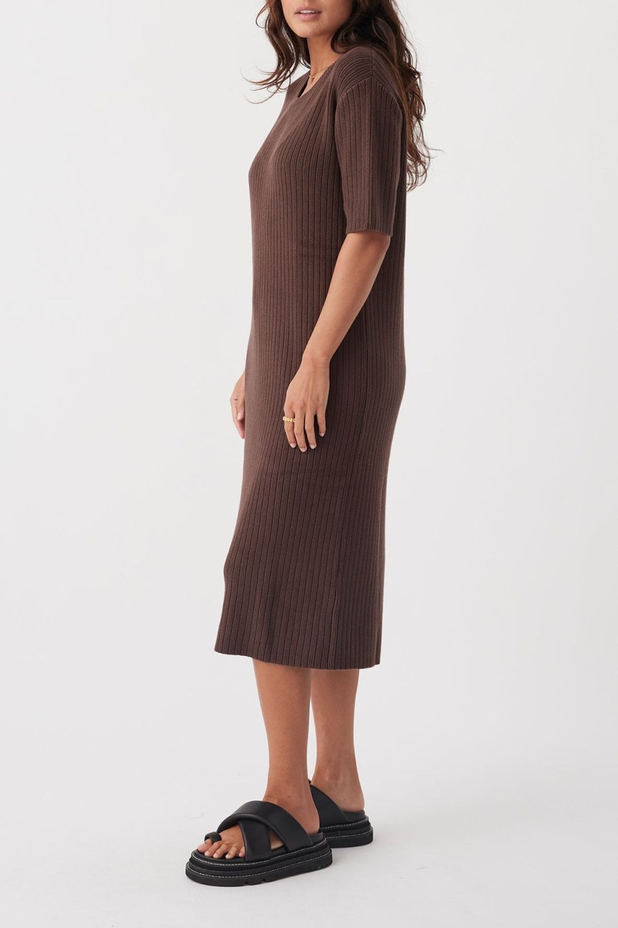 Arcaa Adaline Dress-Chocolate