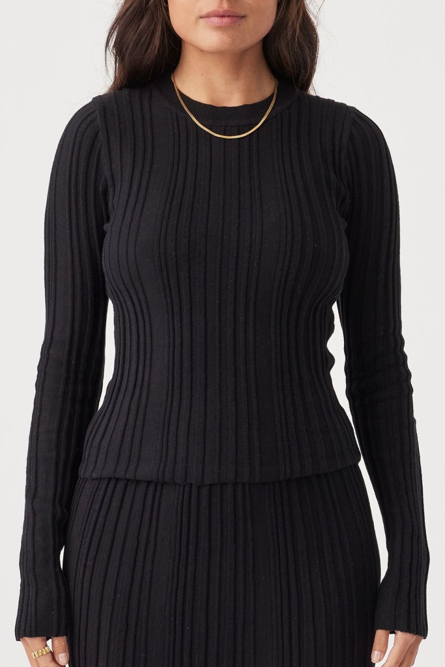 Arcaa Odessa Long Sleeve Top-Black