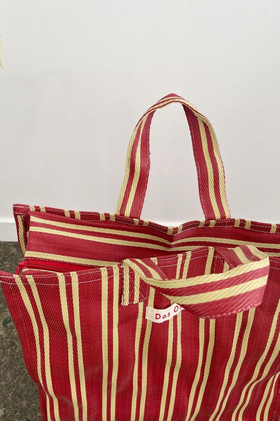 Arcaa Dos Ombre-Bengali Bag-Cherry Beige Stripe