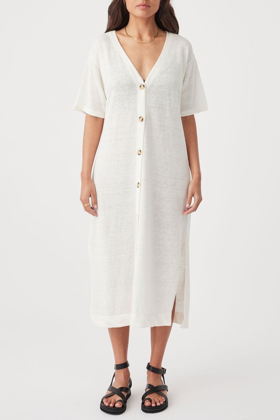 Arcaa Julia Midi Dress-Cream