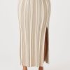 Arcaa Odessa Skirt-Taupe & Cream