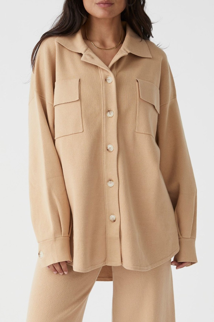 Arcaa Remy Shirt Jacket-Honey