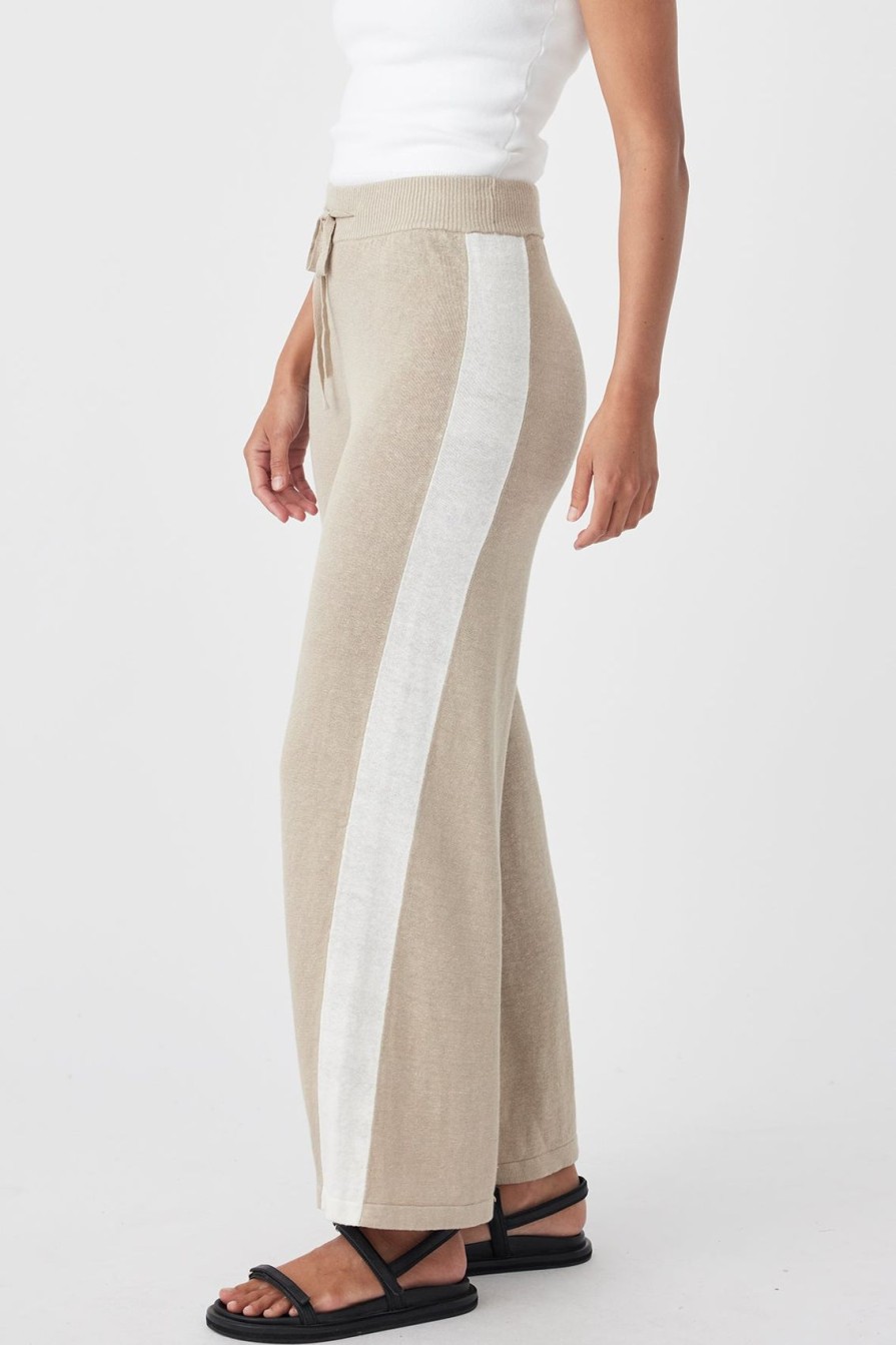 Arcaa Larri Pant-Taupe & Cream