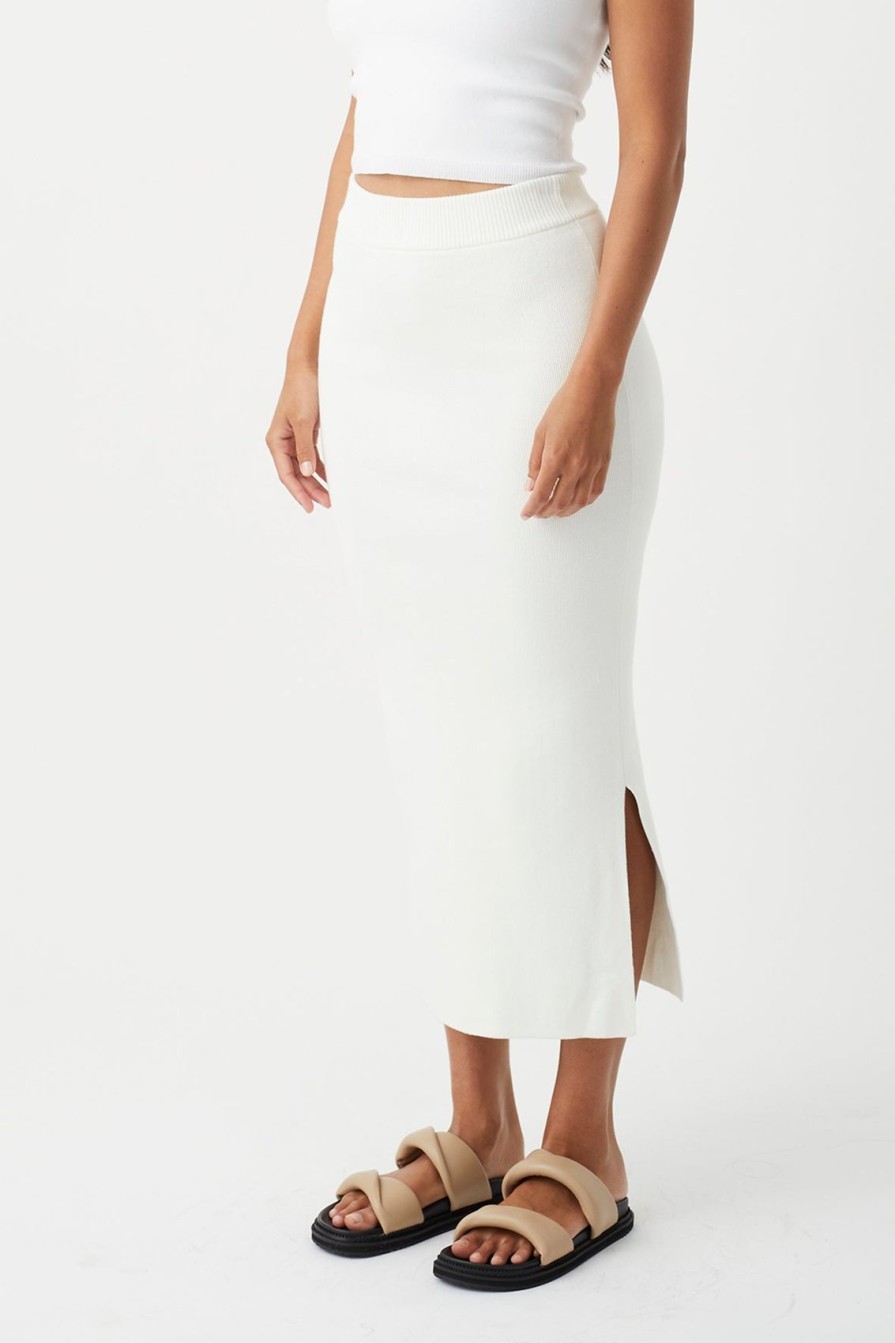 Arcaa Harper Organic Knit Skirt-Cream